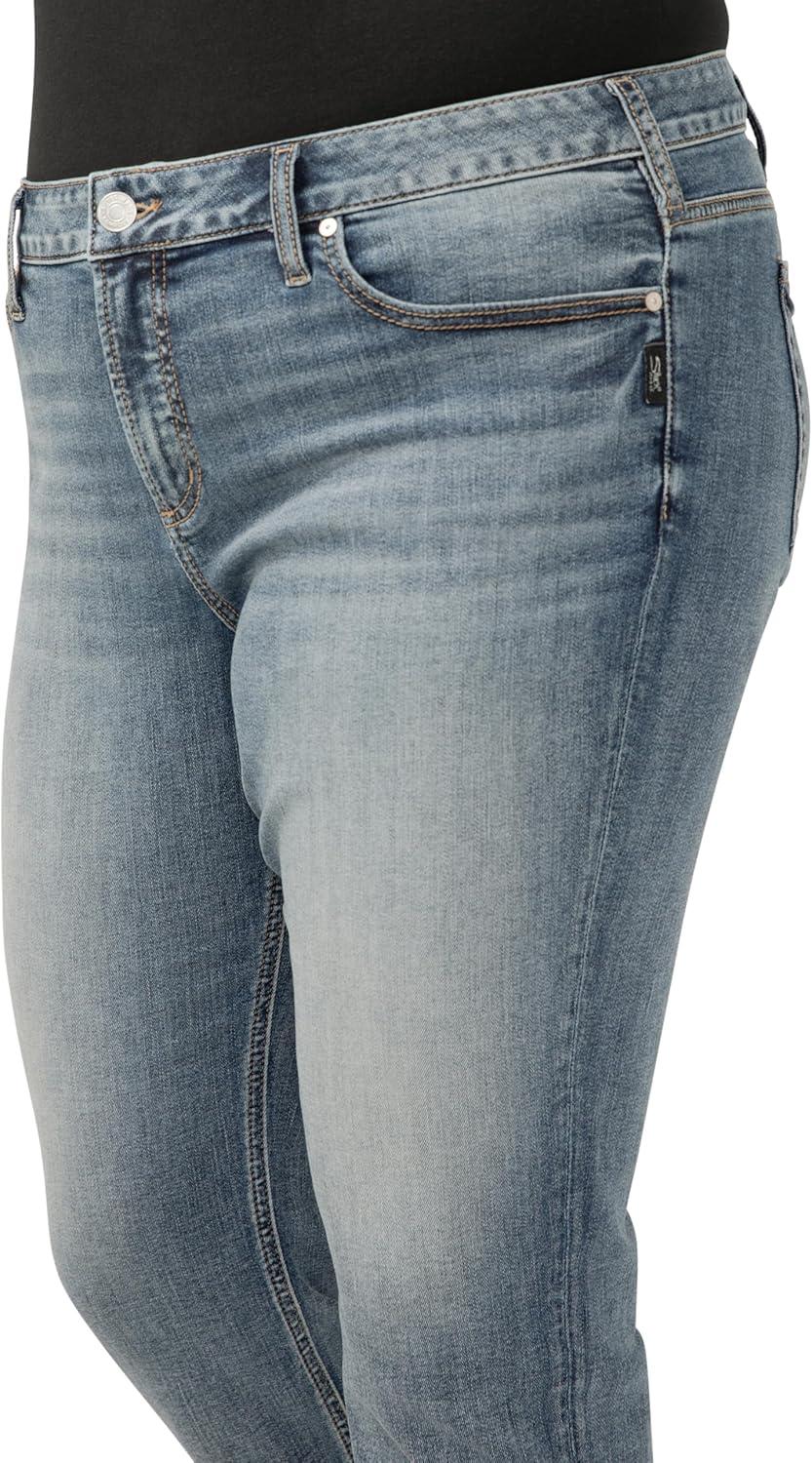 image:imageSilver Jeans Co Womens Plus Size Elyse Mid Rise Capri Jeans LegacyJeansIndigo