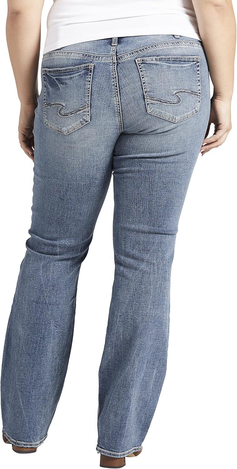 image:imageSilver Jeans Co Womens Plus Size Elyse Mid Rise Slim Bootcut JeansMed Wash Edb257