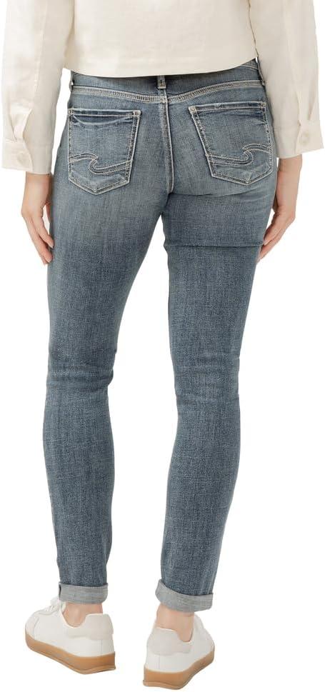image:imageSilver Jeans Co Womens Plus Size Girlfriend Mid Rise Skinny JeansLight Wash