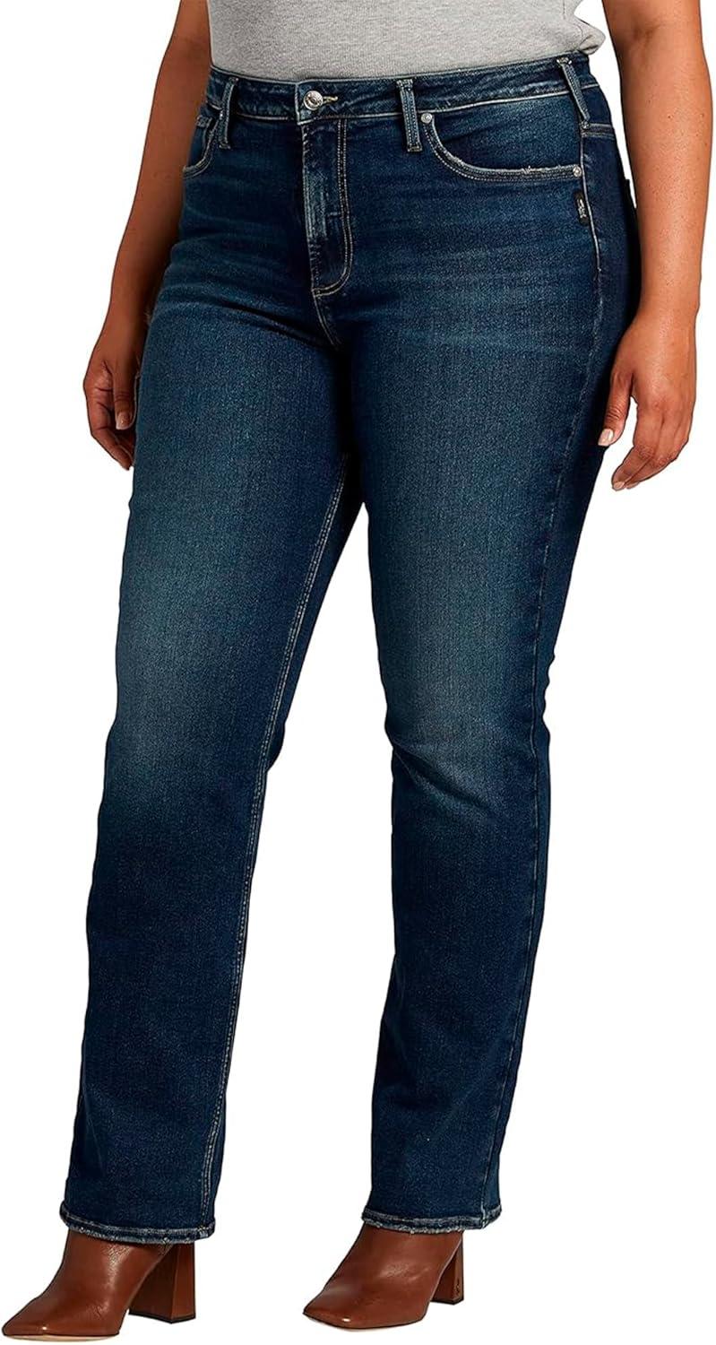 image:imageSilver Jeans Co Womens Plus Size Infinite Fit High Rise Bootcut JeansLegacyMed Wash Inf353