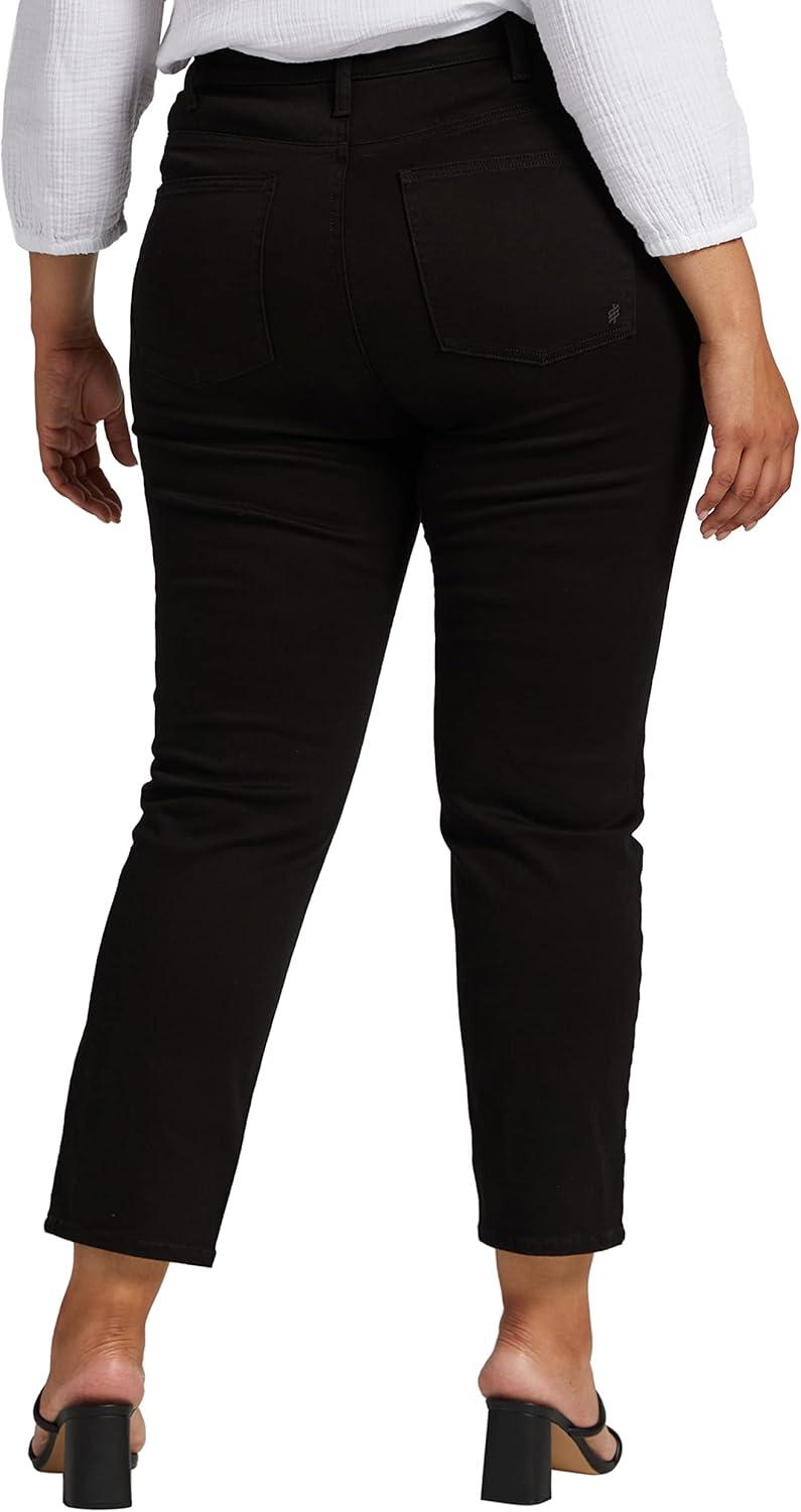 image:imageSilver Jeans Co Womens Plus Size Infinite Fit High Rise Straight Leg JeansDark Wash Inb531