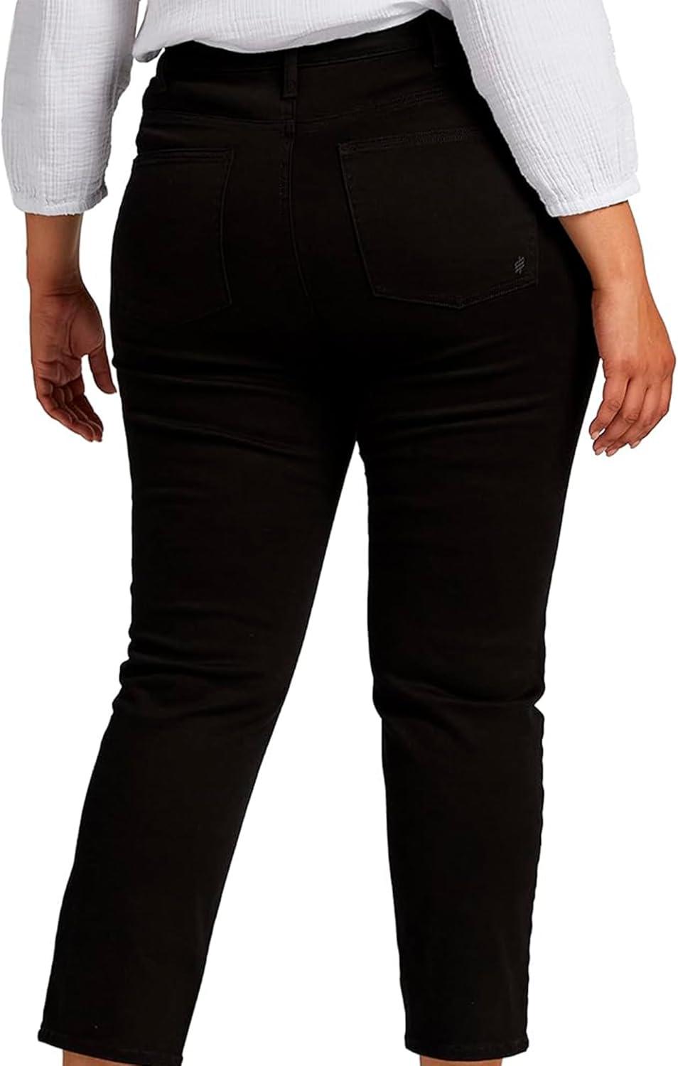 image:imageSilver Jeans Co Womens Plus Size Infinite Fit High Rise Straight Leg JeansDark Wash Inb531