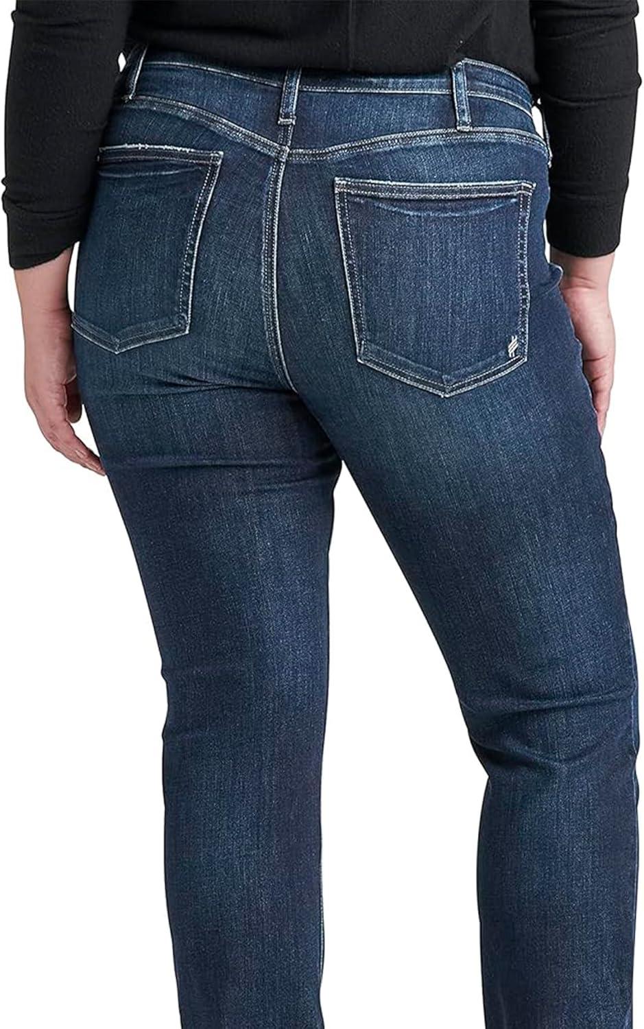 image:imageSilver Jeans Co Womens Plus Size Most Wanted Mid Rise Straight Leg JeansDark Wash Egx413