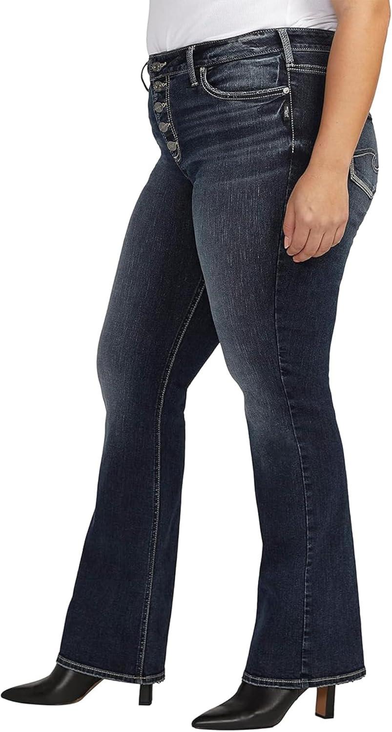 image:imageSilver Jeans Co Womens Plus Size Suki Mid Rise Bootcut JeansDark Wash Edb475