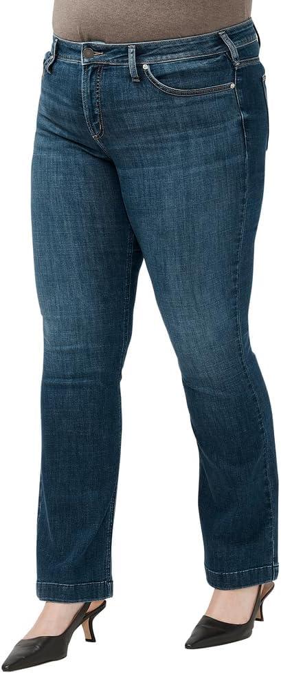 image:imageSilver Jeans Co Womens Plus Size Suki Mid Rise Curvy Fit Bootcut JeansLuxe Stretch Dark Wash