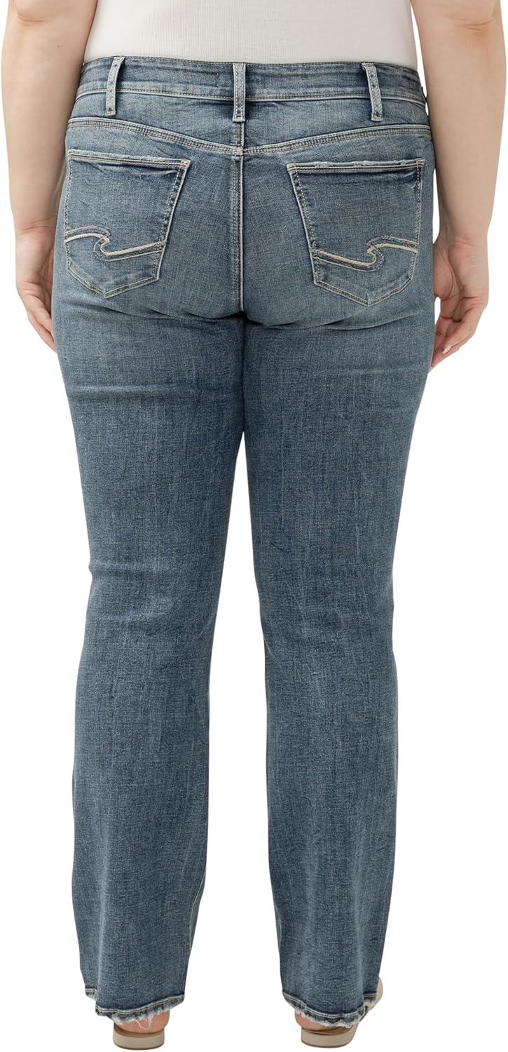 image:imageSilver Jeans Co Womens Plus Size Suki Mid Rise Curvy Fit Bootcut JeansMed Wash Ecf234