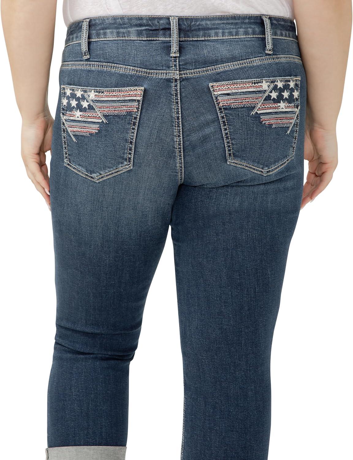 image:imageSilver Jeans Co Womens Plus Size Suki Mid Rise Curvy Fit Capri JeansBallot