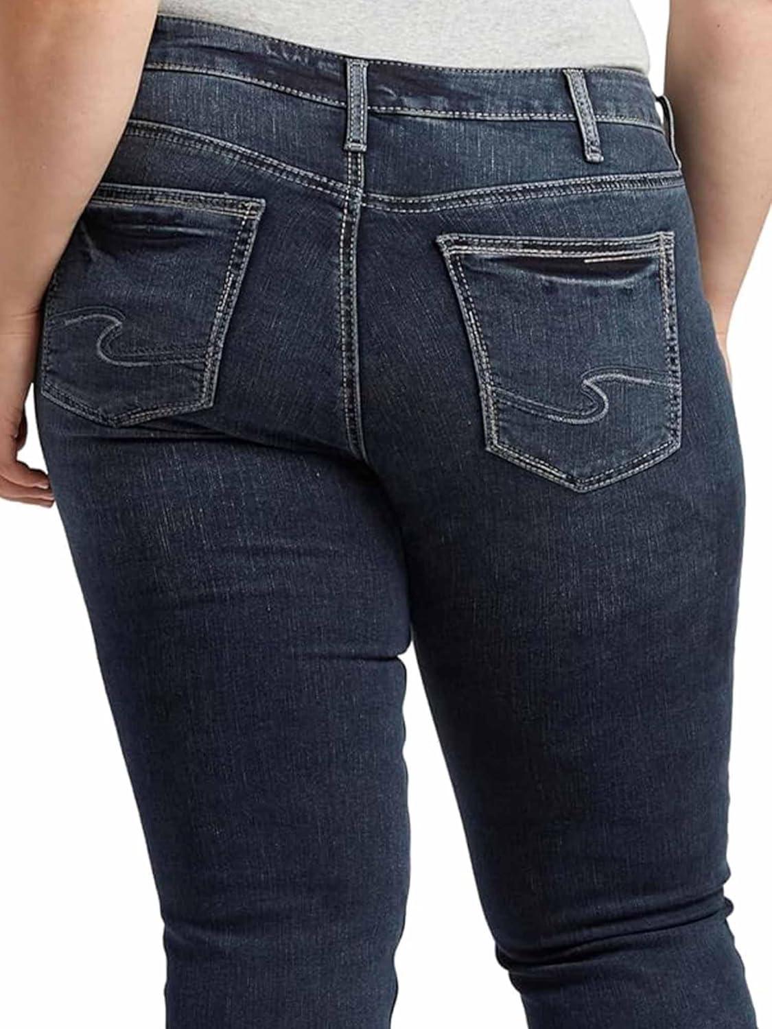 image:imageSilver Jeans Co Womens Plus Size Suki Mid Rise Slim Bootcut JeansDark Indigo Rinse