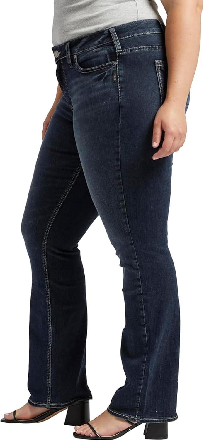 image:imageSilver Jeans Co Womens Plus Size Suki Mid Rise Slim Bootcut JeansDark Indigo Rinse