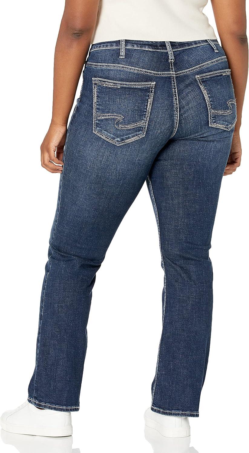 image:imageSilver Jeans Co Womens Plus Size Suki Mid Rise Slim Bootcut JeansDark Power Stretch