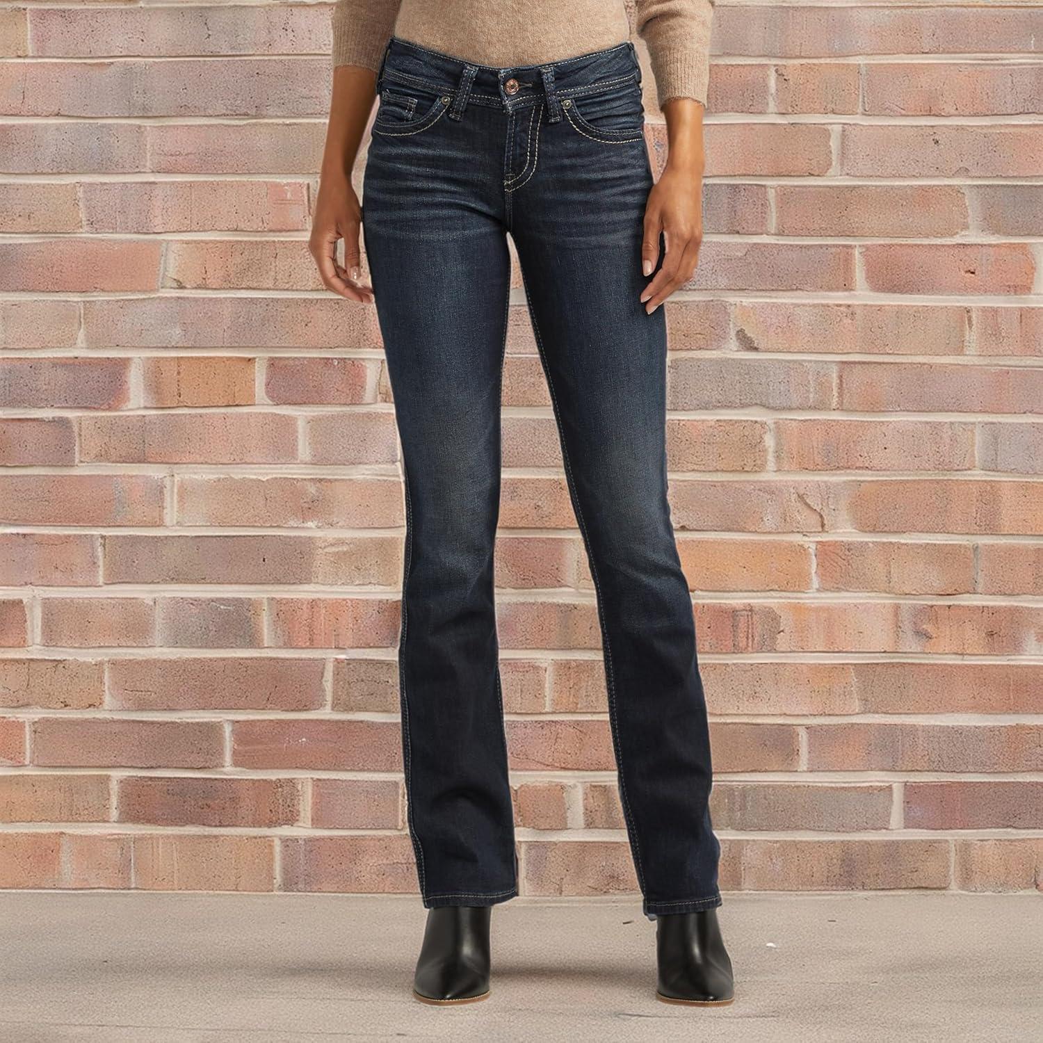 image:imageSilver Jeans Co Womens Plus Size Suki Mid Rise Slim Bootcut JeansGrey Dark Indigo Rinse