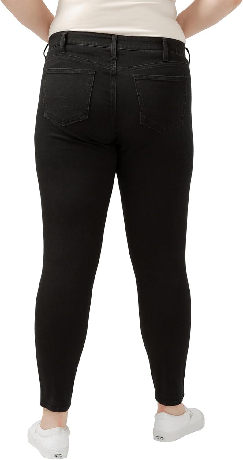 image:imageSilver Jeans Co Womens Plus Size Suki Mid Rise Slim Bootcut JeansLuxe Stretch Black