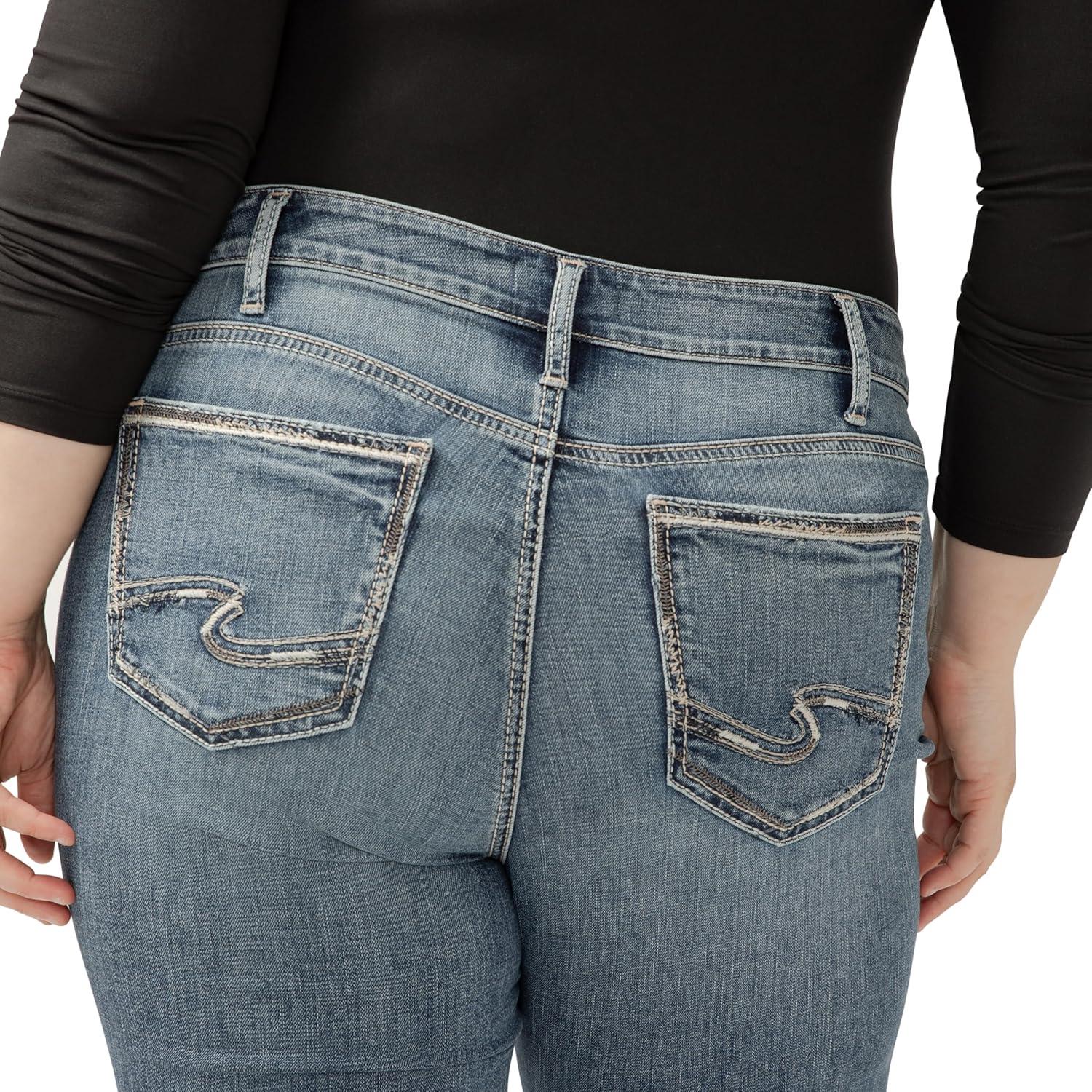 image:imageSilver Jeans Co Womens Plus Size Suki Mid Rise Slim Bootcut JeansLuxe Stretch Med Wash