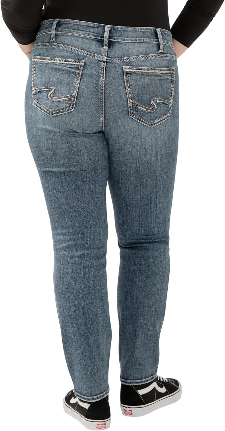 image:imageSilver Jeans Co Womens Plus Size Suki Mid Rise Slim Bootcut JeansLuxe Stretch Med Wash