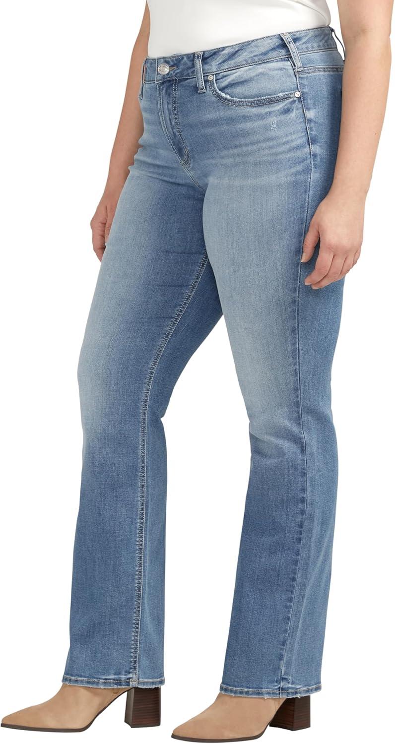 image:imageSilver Jeans Co Womens Plus Size Suki Mid Rise Slim Bootcut JeansMed Wash Cvs253