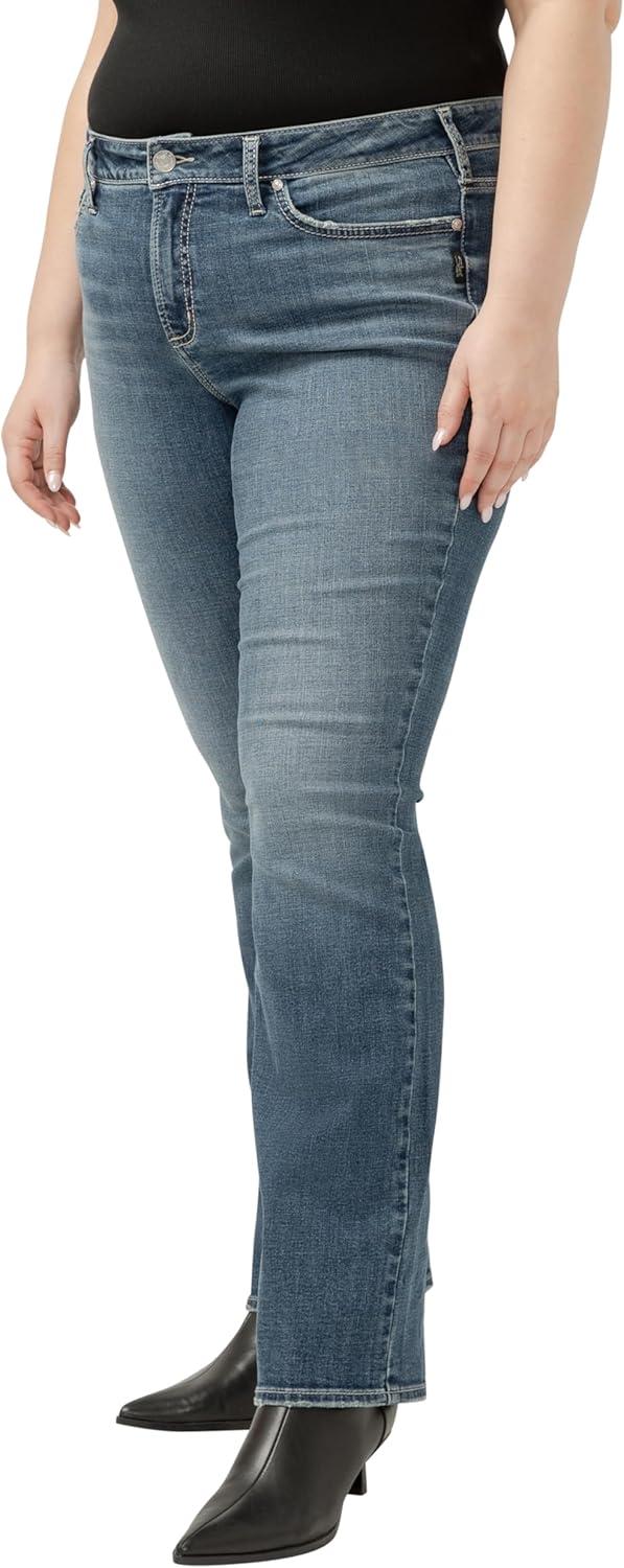 image:imageSilver Jeans Co Womens Plus Size Suki Mid Rise Slim Bootcut JeansMed Wash Ecf340
