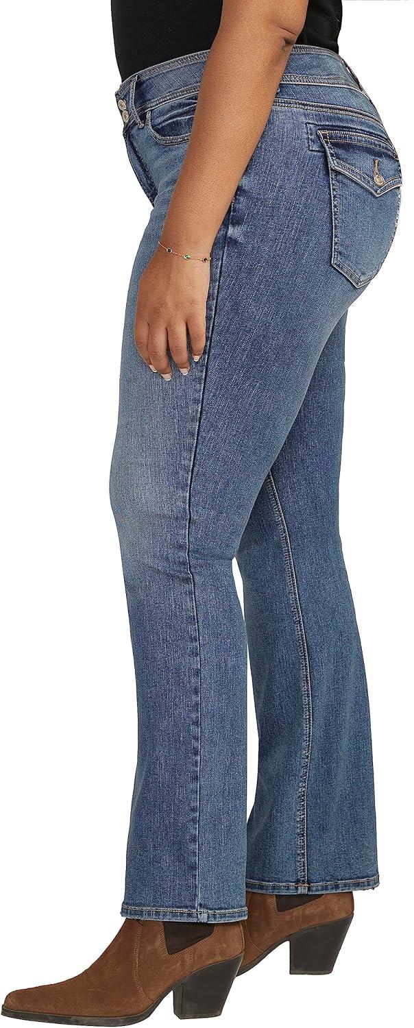 image:imageSilver Jeans Co Womens Plus Size Suki Mid Rise Slim Bootcut JeansMed Wash Edb336