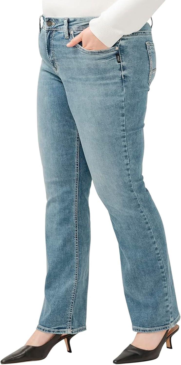 image:imageSilver Jeans Co Womens Plus Size Suki Mid Rise Slim Bootcut JeansMed Wash Sia336