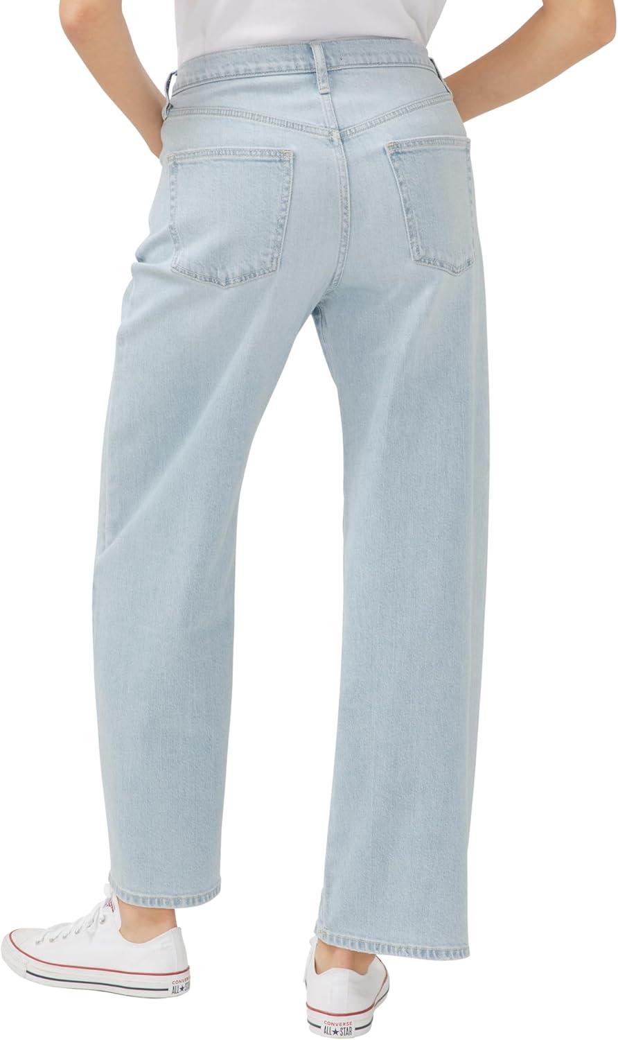 image:imageSilver Jeans Co Womens Standard and Plus Size Be Easy Straight Leg Drawstring Jeans Light WashLight Wash