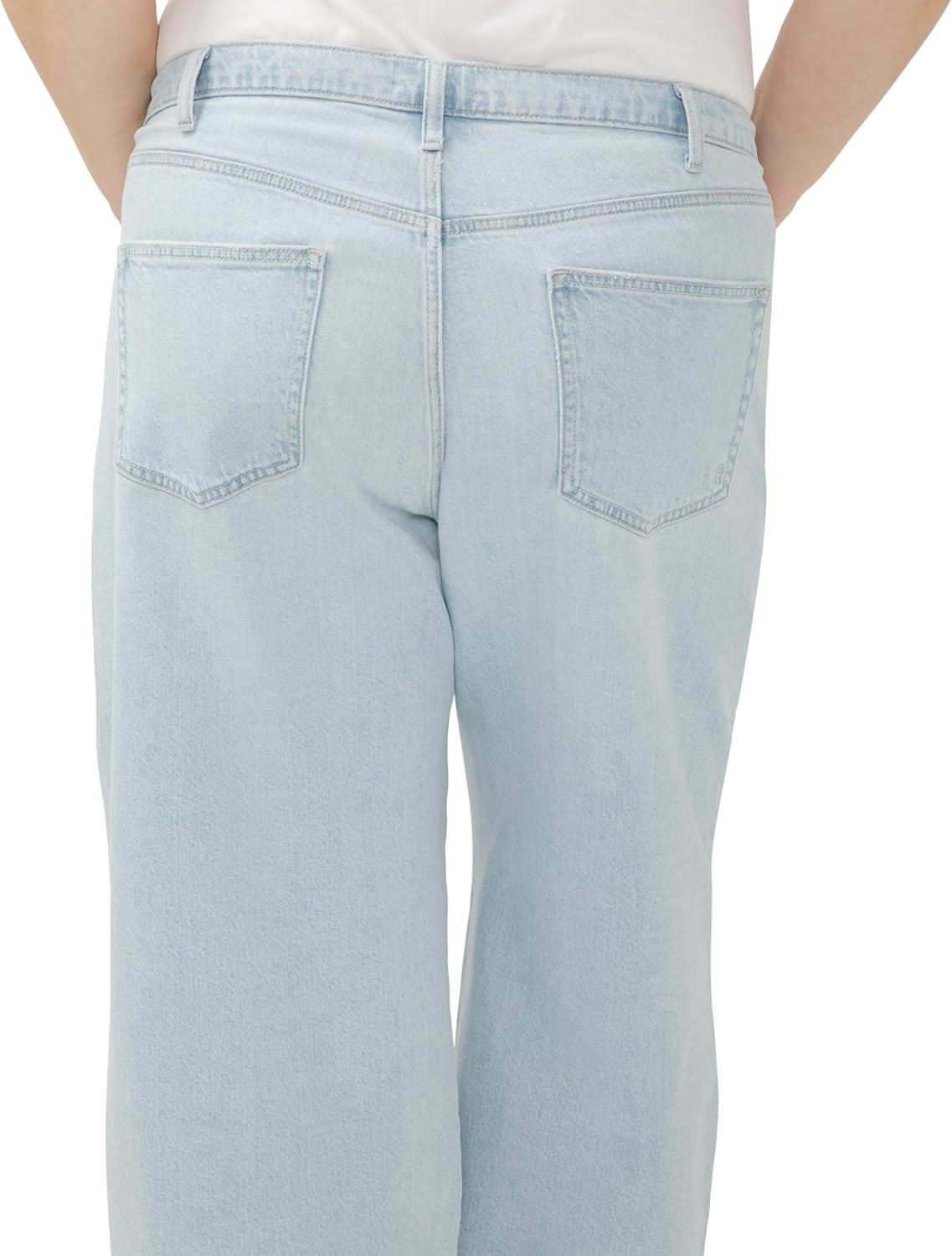 image:imageSilver Jeans Co Womens Standard and Plus Size Be Easy Straight Leg Drawstring Jeans Light WashLight Wash