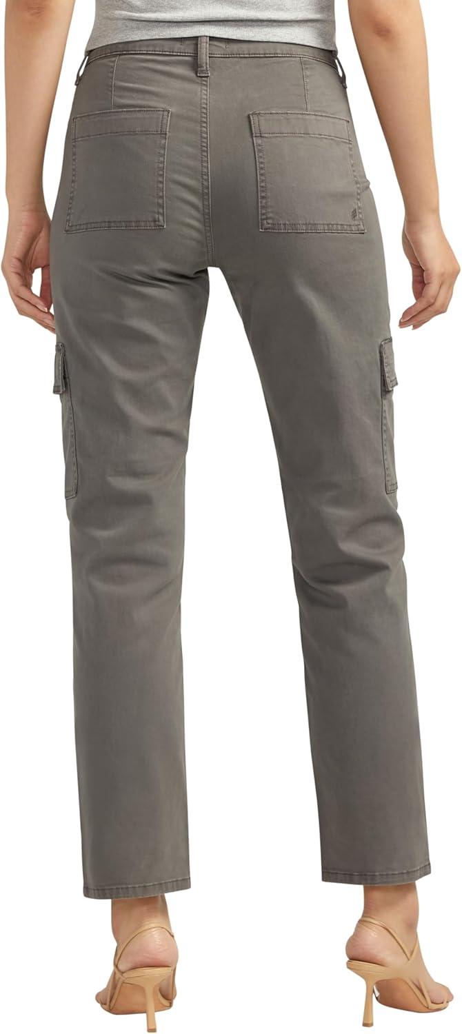 image:imageSilver Jeans Co Womens Suki Mid Rise Curvy Fit Cargo PantsGrey