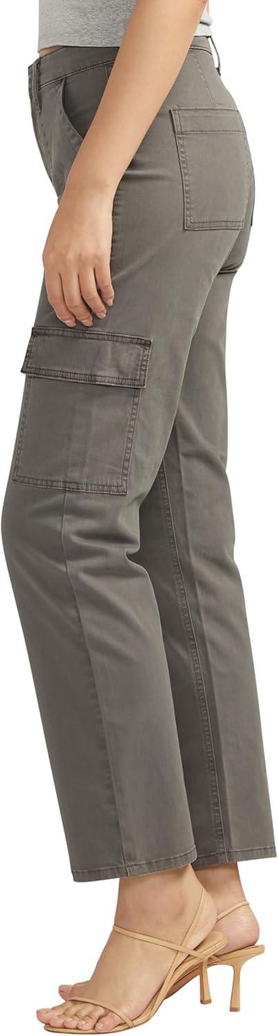 image:imageSilver Jeans Co Womens Suki Mid Rise Curvy Fit Cargo PantsGrey