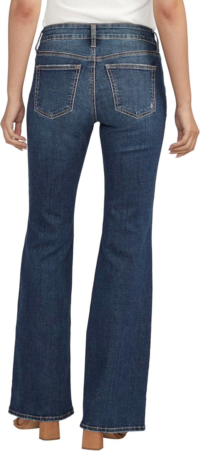 image:imageSilver Jeans Co Womens Suki Mid Rise Curvy Fit Flare Leg JeansIndigo