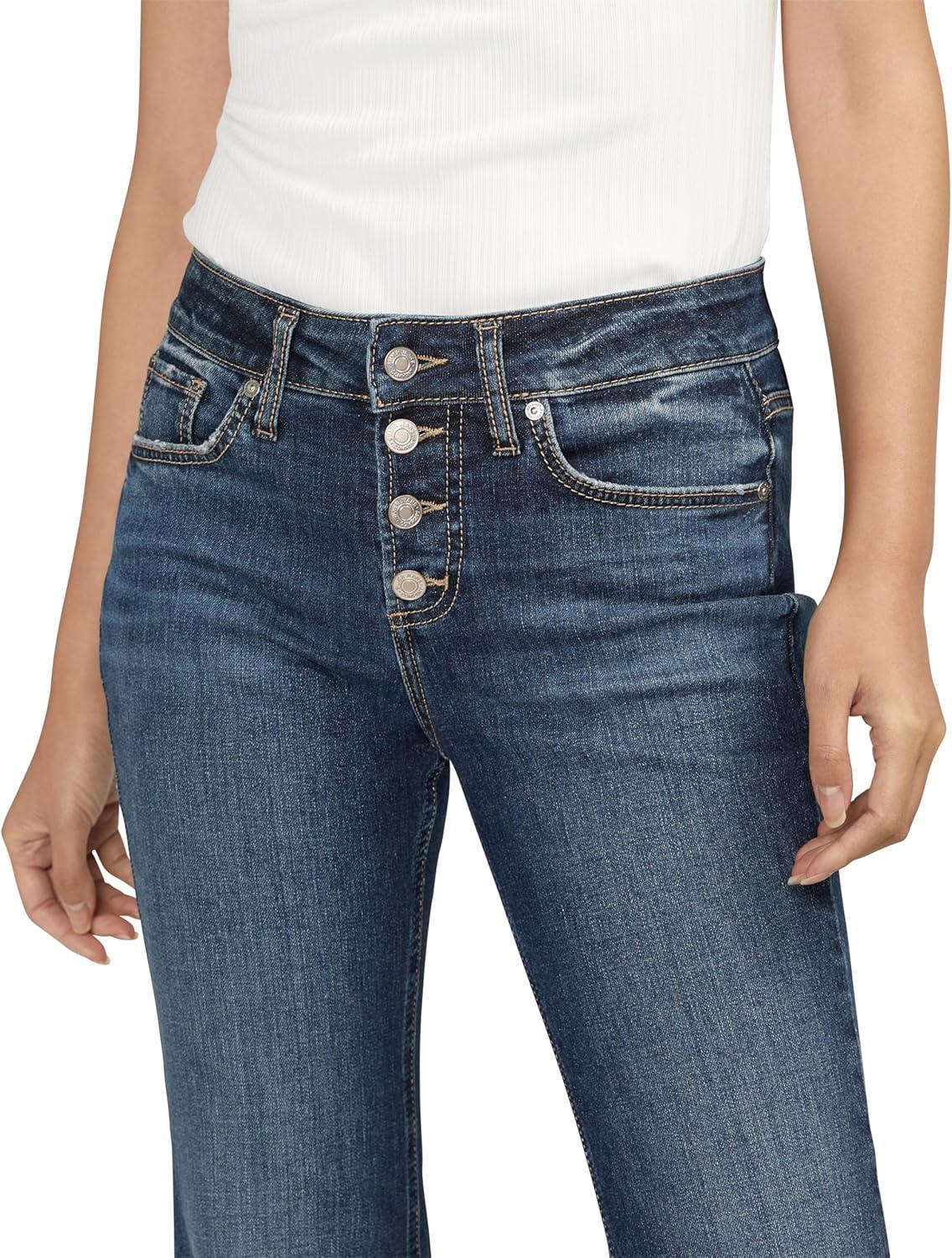 image:imageSilver Jeans Co Womens Suki Mid Rise Curvy Fit Flare Leg JeansIndigo