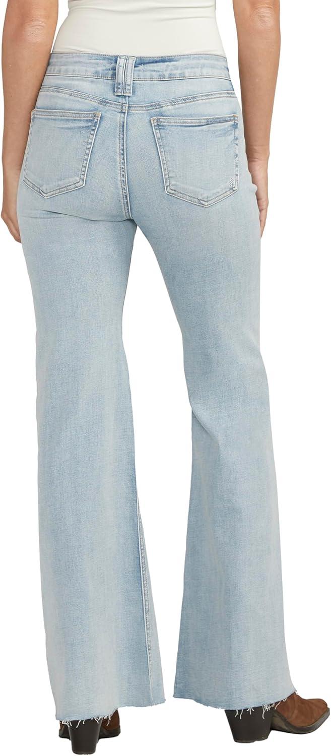 image:imageSilver Jeans Co Womens Suki Mid Rise Curvy Fit Flare Leg JeansLight Wash Ccg164