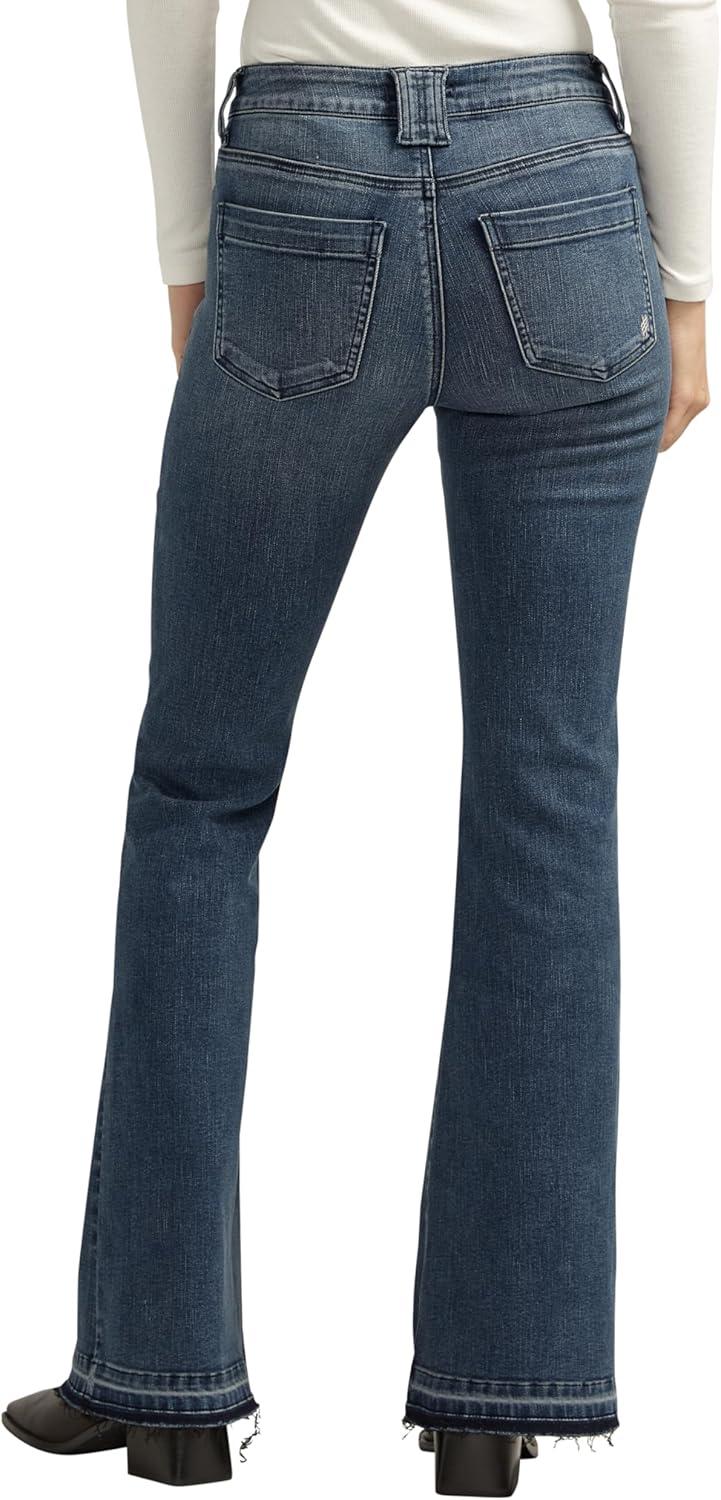image:imageSilver Jeans Co Womens Suki Mid Rise Curvy Fit Flare Leg JeansMed Wash Edb338