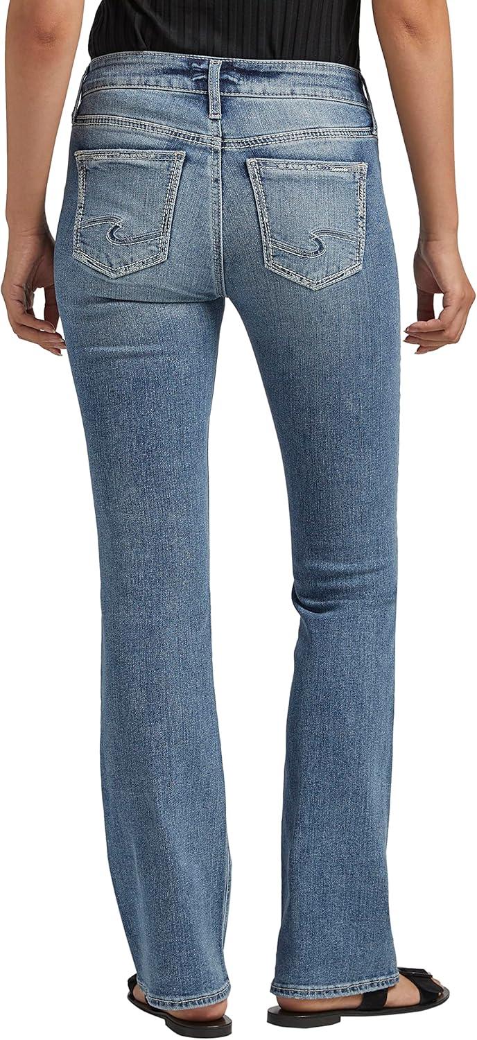 image:imageSilver Jeans Co Womens Suki Mid Rise Curvy Fit Indigo Wash Bootcut JeansMed Wash Ekc297