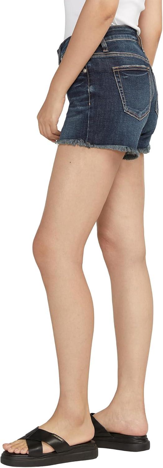 image:imageSilver Jeans Co Womens Suki Mid Rise Curvy Fit ShortDark Wash Cvs403