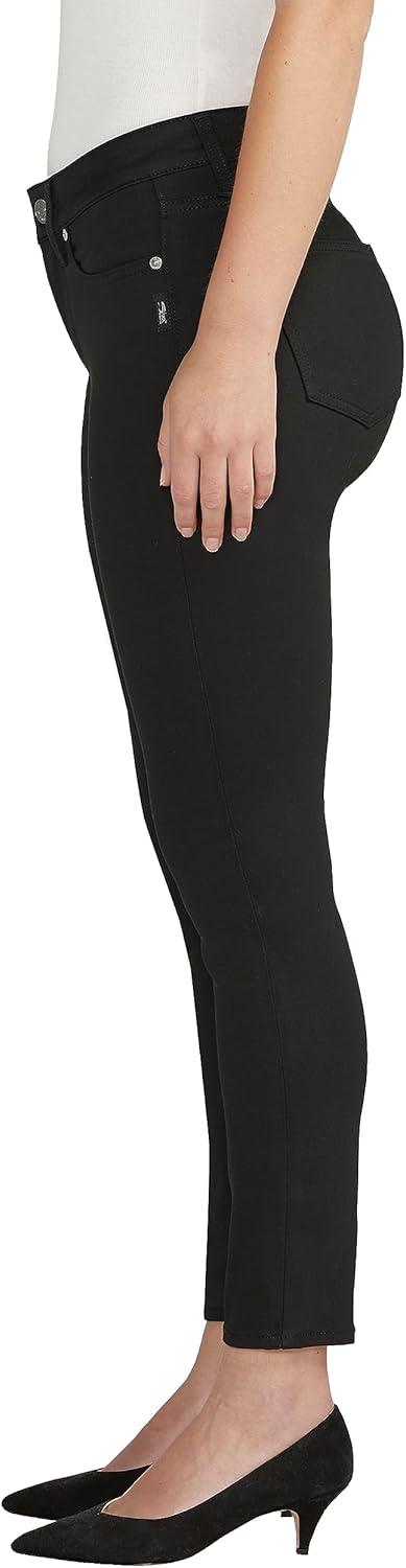 image:imageSilver Jeans Co Womens Suki Mid Rise Curvy Fit Skinny JeansDark Wash Frb548