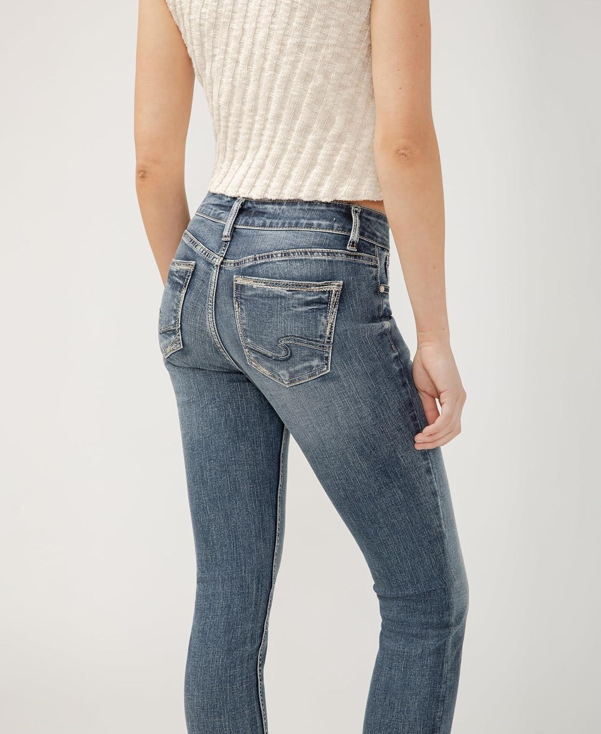 image:imageSilver Jeans Co Womens Suki Mid Rise Curvy Fit Skinny JeansDark Wash Met