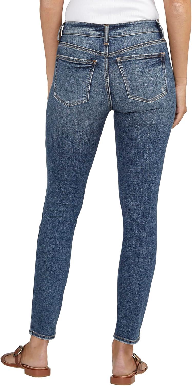 image:imageSilver Jeans Co Womens Suki Mid Rise Curvy Fit Skinny JeansMed Wash Scv375