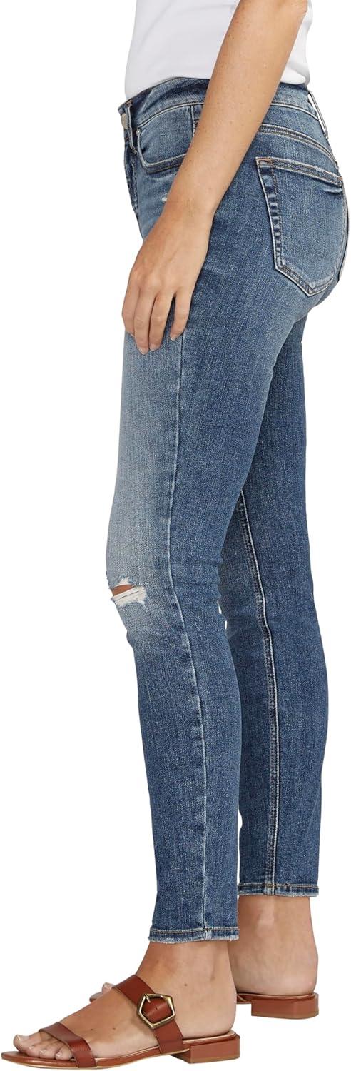 image:imageSilver Jeans Co Womens Suki Mid Rise Curvy Fit Skinny JeansMed Wash Scv375