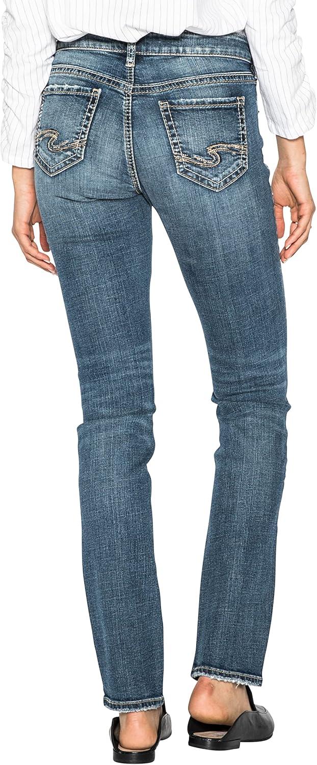 image:imageSilver Jeans Co Womens Suki Mid Rise Curvy Fit Skinny JeansMedium Sandblast