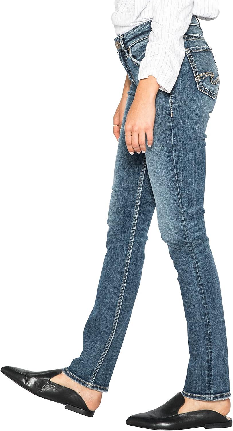 image:imageSilver Jeans Co Womens Suki Mid Rise Curvy Fit Skinny JeansMedium Sandblast