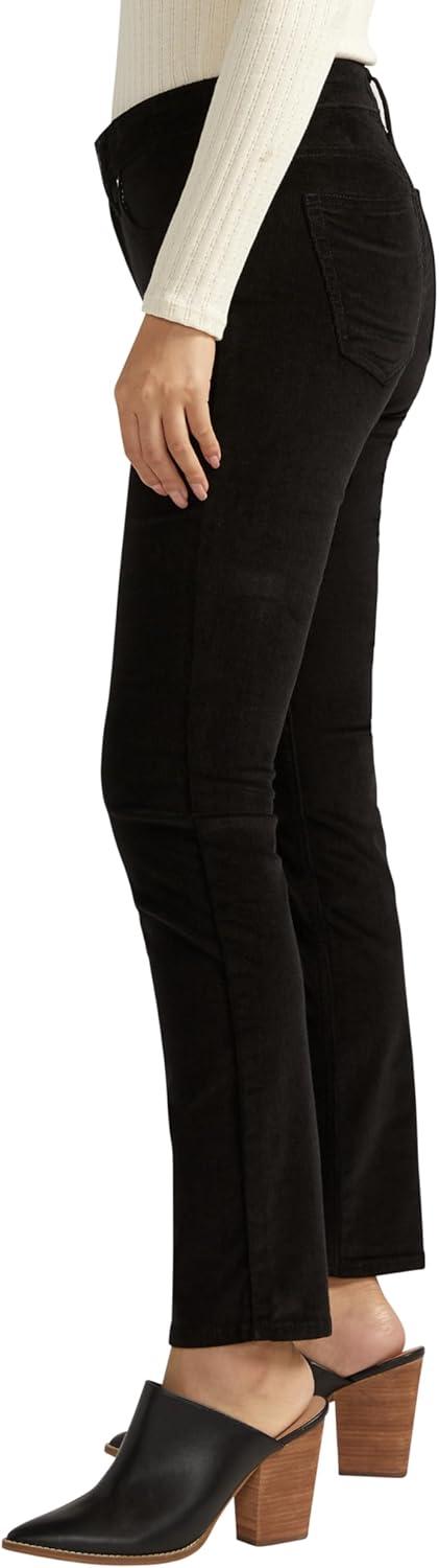 image:imageSilver Jeans Co Womens Suki Mid Rise Curvy Fit Straight Leg JeansBlack