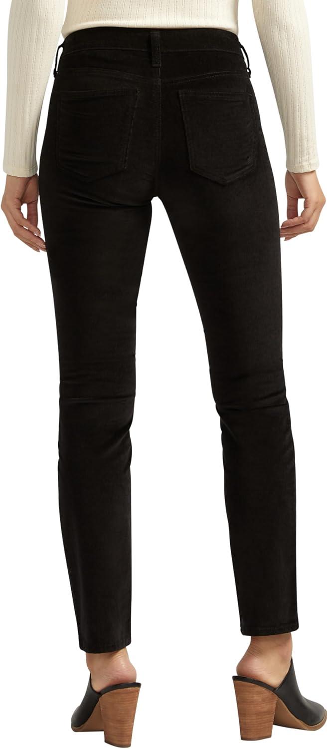 image:imageSilver Jeans Co Womens Suki Mid Rise Curvy Fit Straight Leg JeansBlack