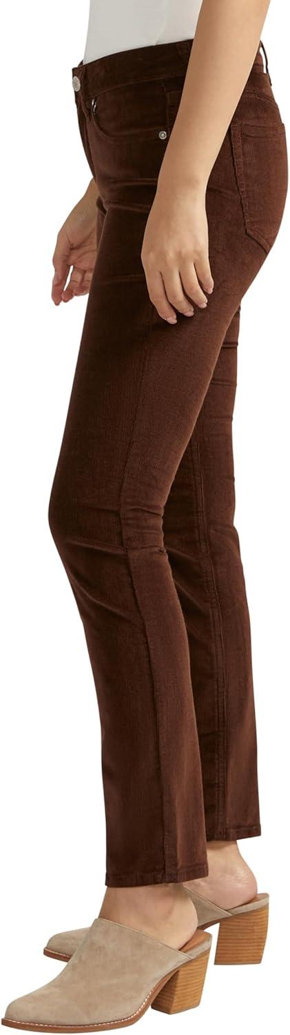 image:imageSilver Jeans Co Womens Suki Mid Rise Curvy Fit Straight Leg JeansChocolate
