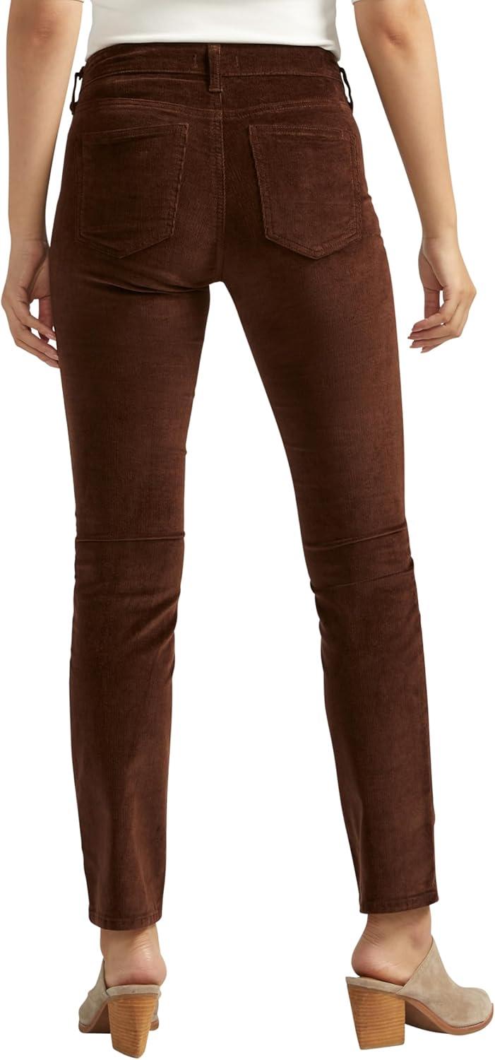 image:imageSilver Jeans Co Womens Suki Mid Rise Curvy Fit Straight Leg JeansChocolate