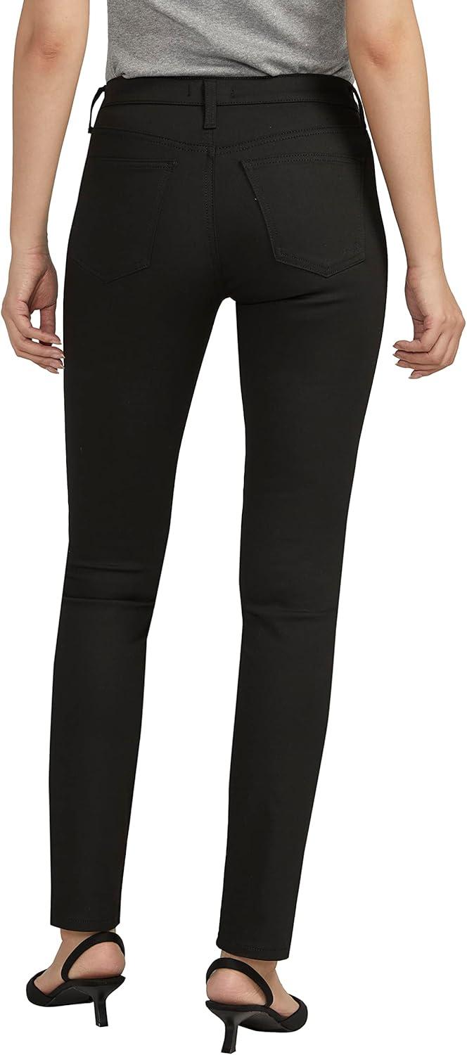 image:imageSilver Jeans Co Womens Suki Mid Rise Curvy Fit Straight Leg JeansDark Wash Frb548