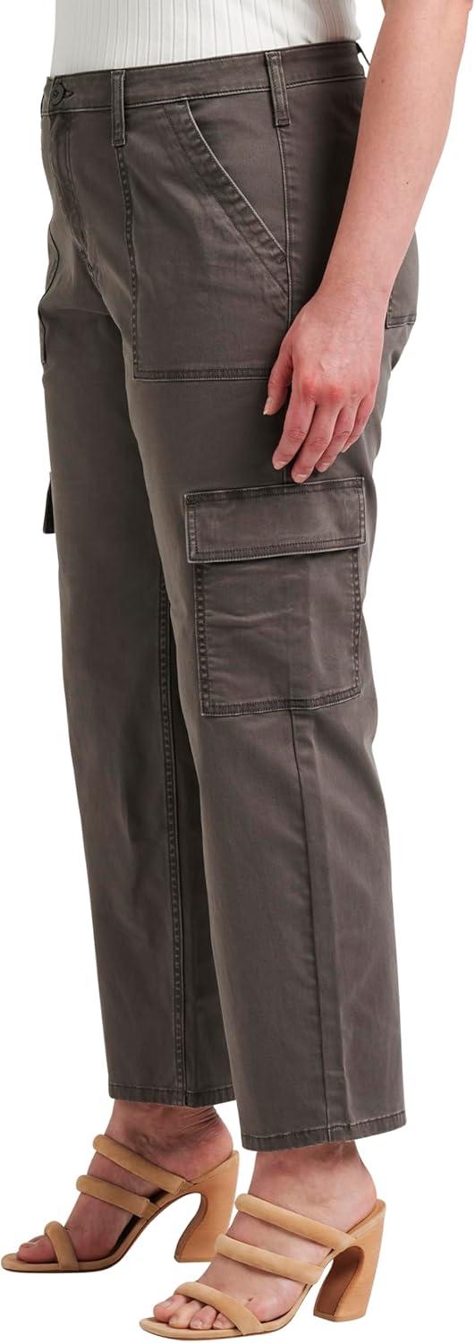 image:imageSilver Jeans Co Womens Suki Mid Rise Curvy Fit Straight Leg JeansGrey