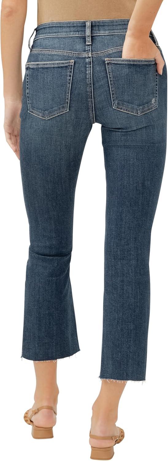 image:imageSilver Jeans Co Womens Suki Mid Rise Curvy Fit Wide Leg JeansDark Wash