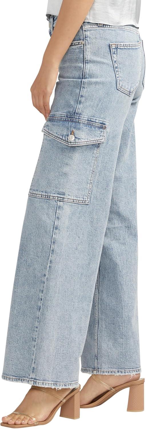 image:imageSilver Jeans Co Womens Suki Mid Rise Curvy Fit Wide Leg JeansIndigo