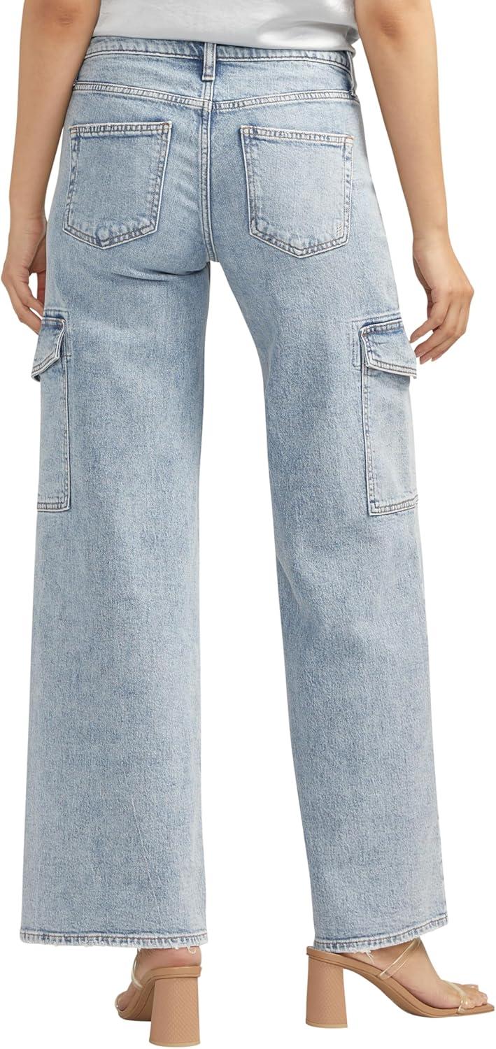 image:imageSilver Jeans Co Womens Suki Mid Rise Curvy Fit Wide Leg JeansIndigo
