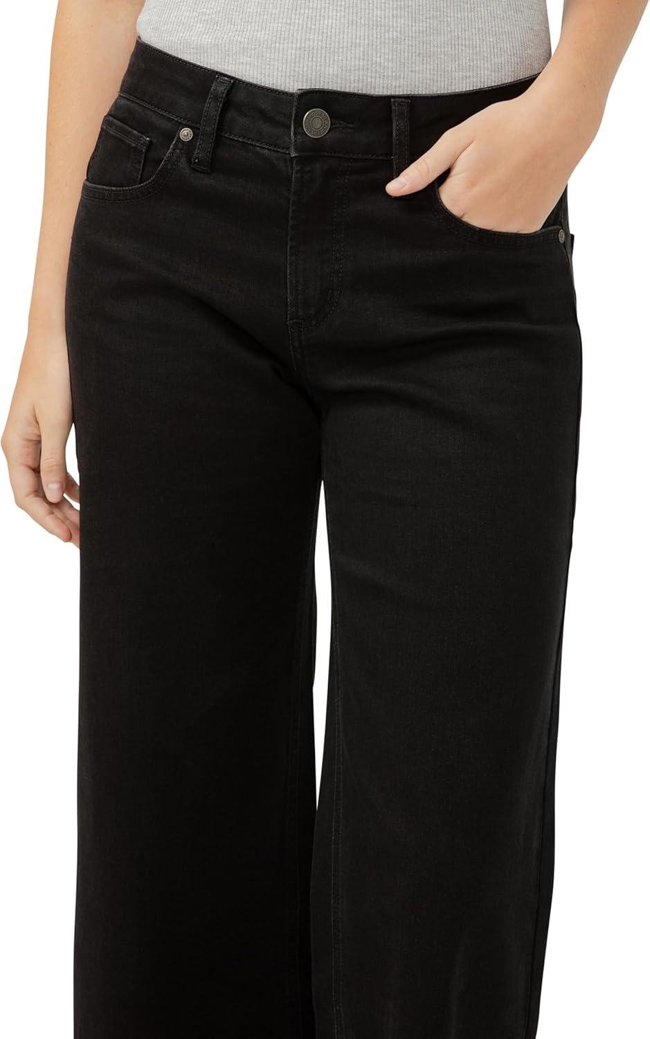 image:imageSilver Jeans Co Womens Suki Mid Rise Curvy Fit Wide Leg JeansLuxe Stretch Black