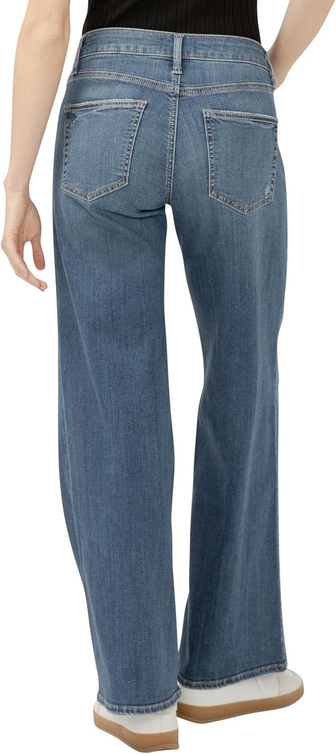 image:imageSilver Jeans Co Womens Suki Mid Rise Curvy Fit Wide Leg JeansPaloma