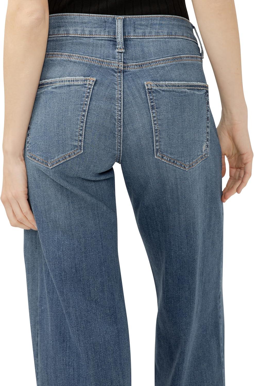 image:imageSilver Jeans Co Womens Suki Mid Rise Curvy Fit Wide Leg JeansPaloma